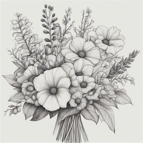 How to Draw Bouquet of Flowers: A Symphony of Petals and Imagination